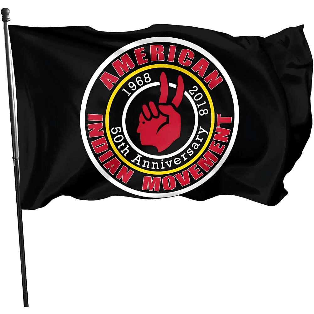 American Indian Movement 50th Anniversary Commemorative Flag-Globe Flags