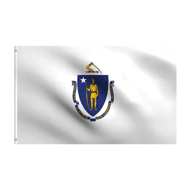 New Massachusetts State Flag-Globe Flags