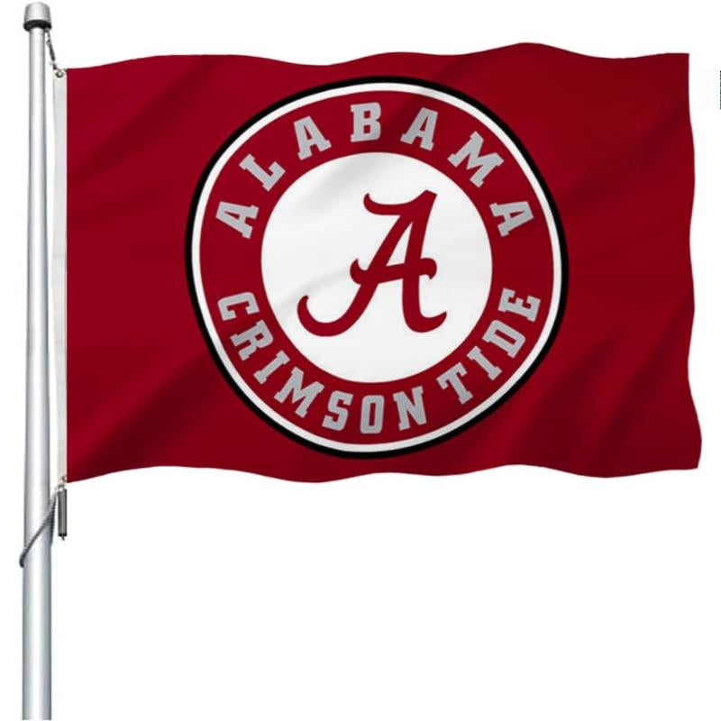 Double-Sided Outdoor Alabama Flag – Durable and Vibrant - front view on white background