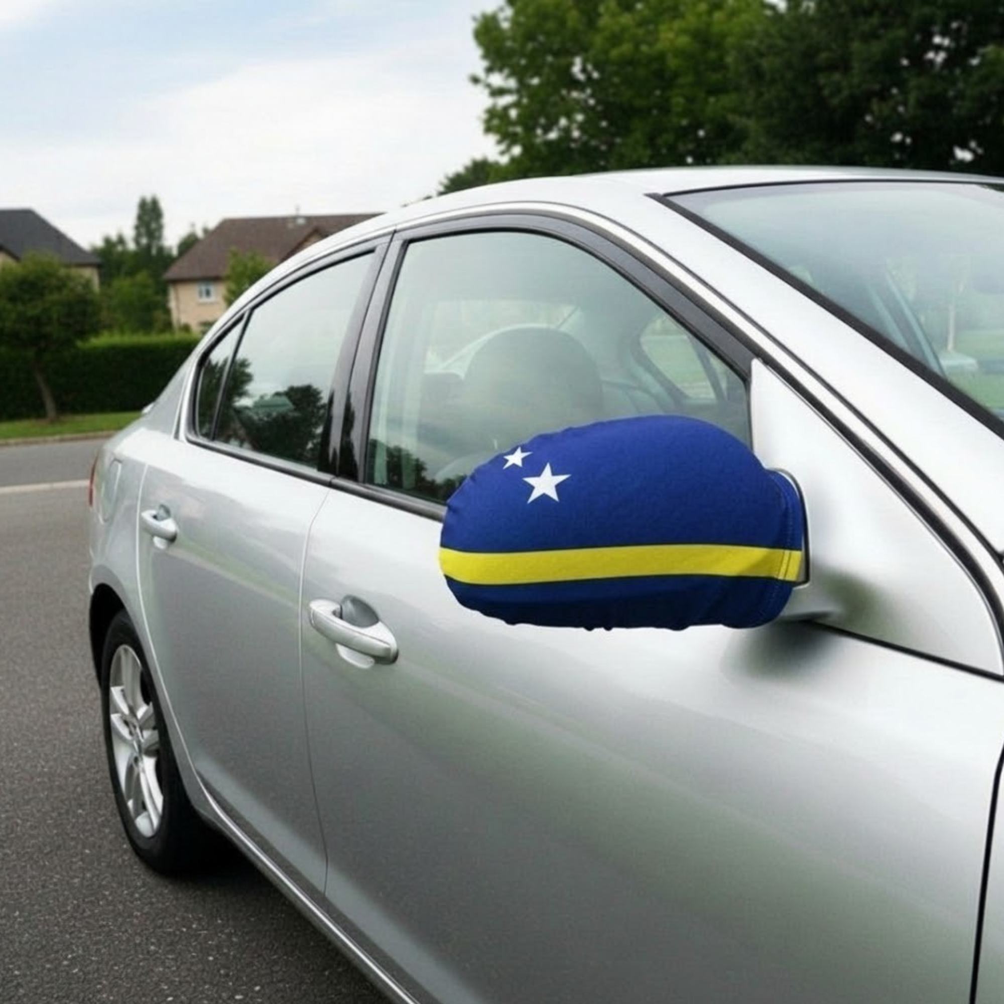 Official FIFA 2026 Curaçao Car Mirror Flag