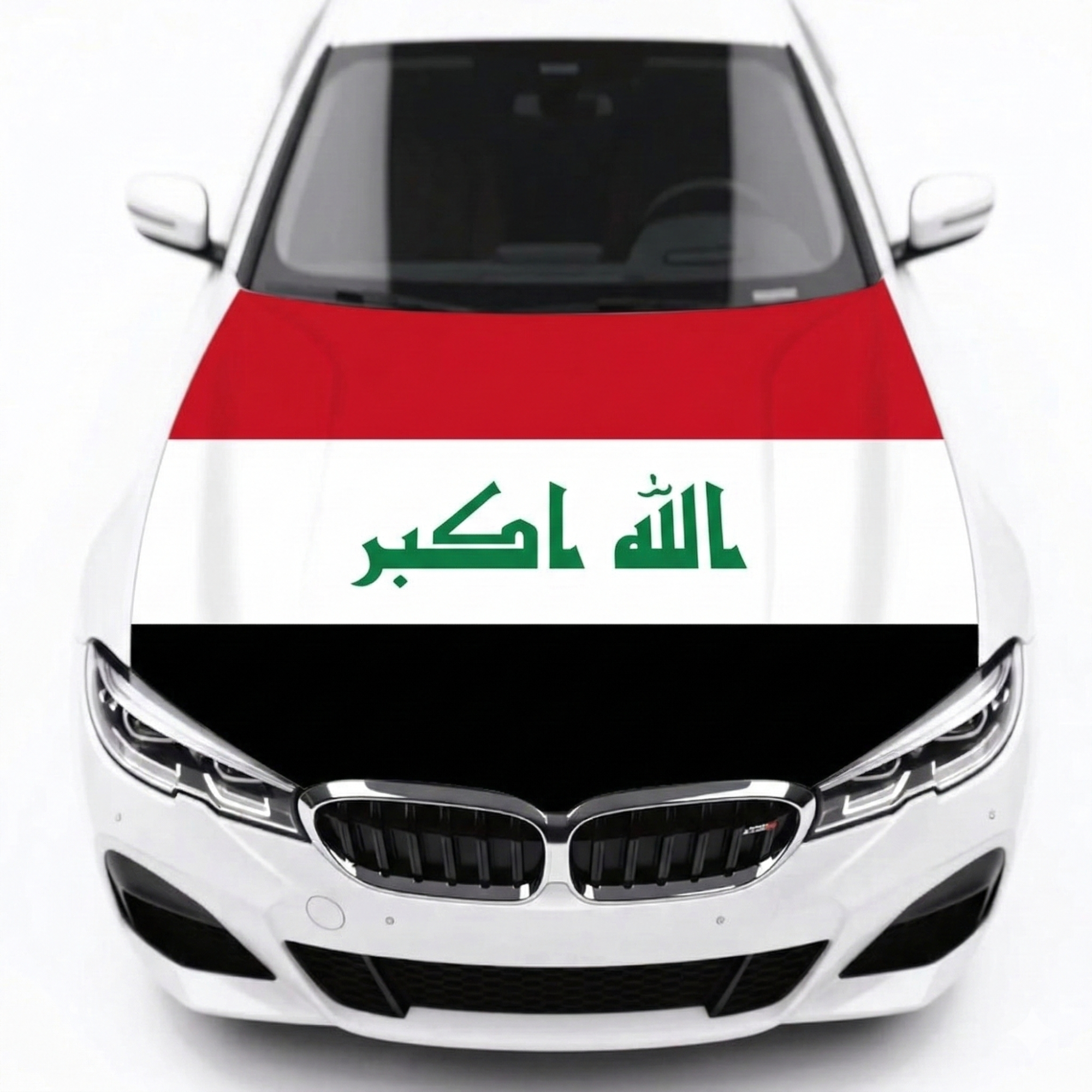 Official FIFA 2026 Iraq Flag Car Hood Cover