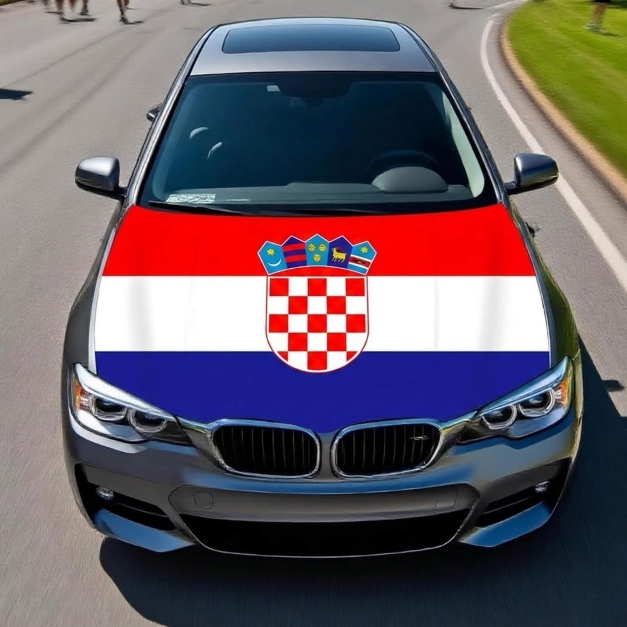 Official FIFA 2026 Croatia Flag Car Hood Cover