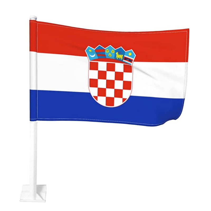 Croatia Car Window Mounted Flag For Decor And Patriotism-Globe Flags