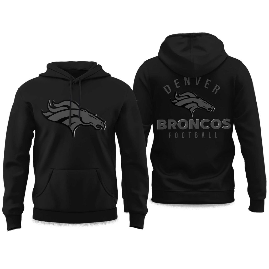 2025 Broncos Back In Black Hoodie