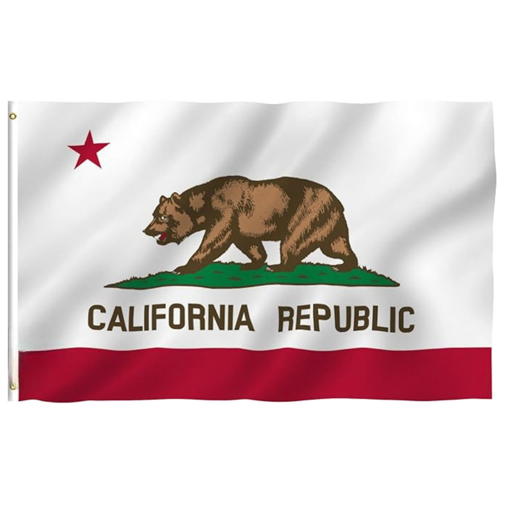 Outdoor Display California State Flag-Globe Flags