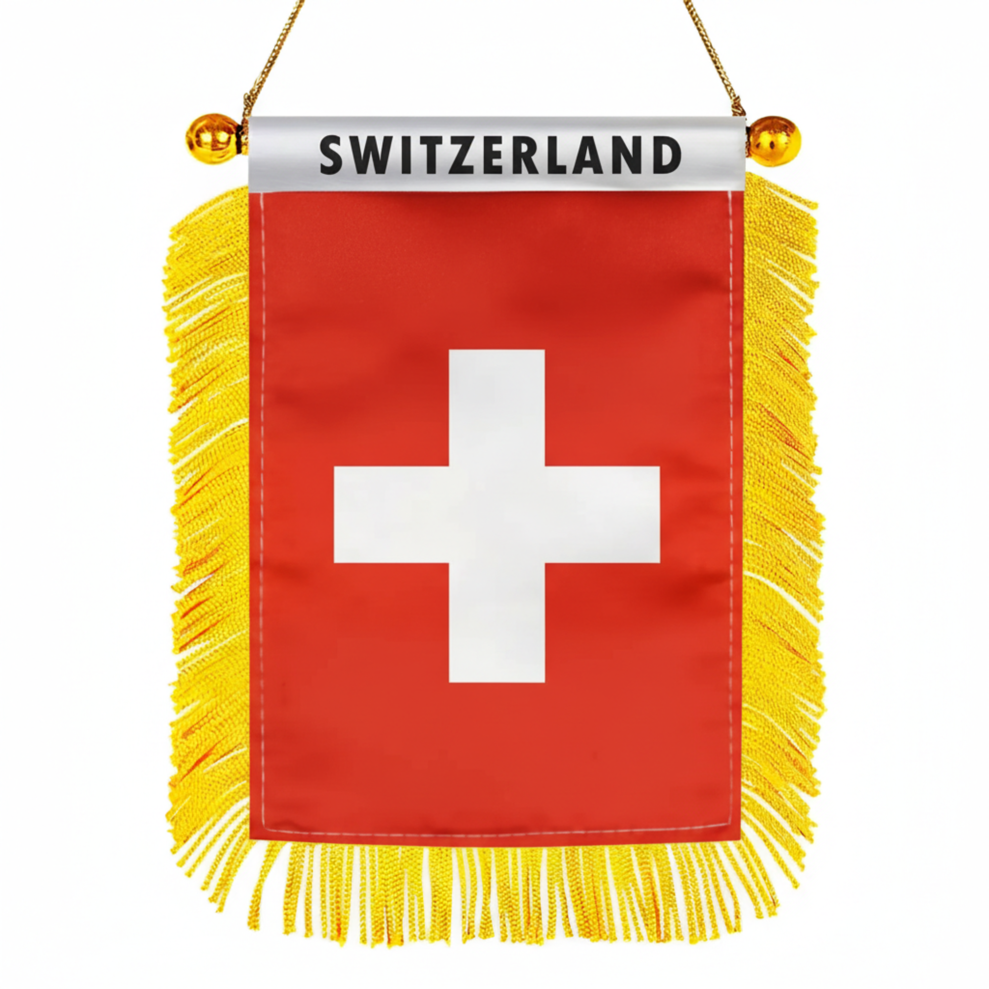 Official FIFA 2026 Switzerland Car Window Mini Decorative Flag - product view