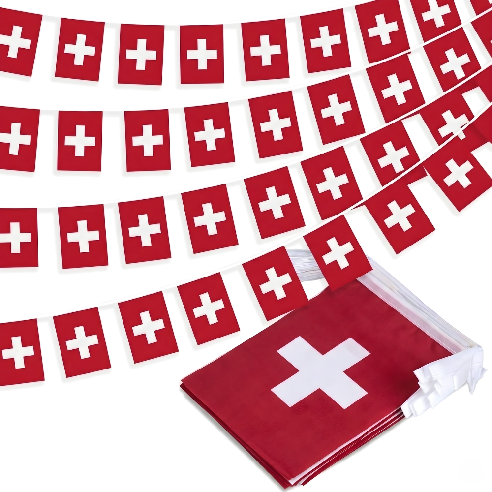 Official FIFA 2026 Switzerland Flag Banner - front view