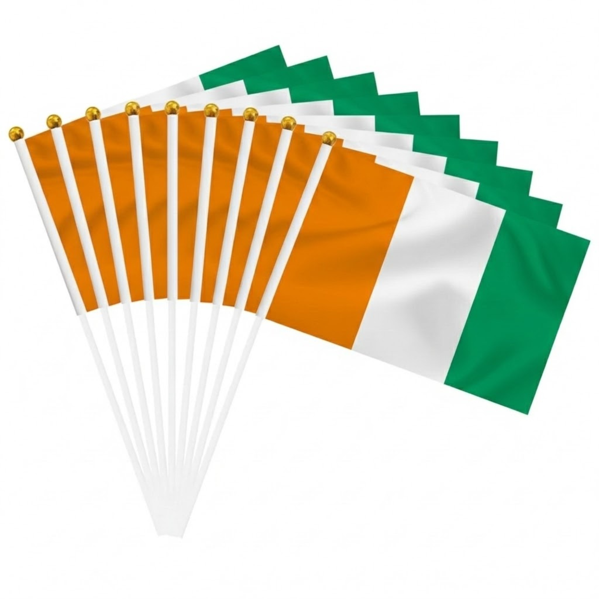10 Pieces Of Official FIFA 2026 Côte d'Ivoire Mini Flags
