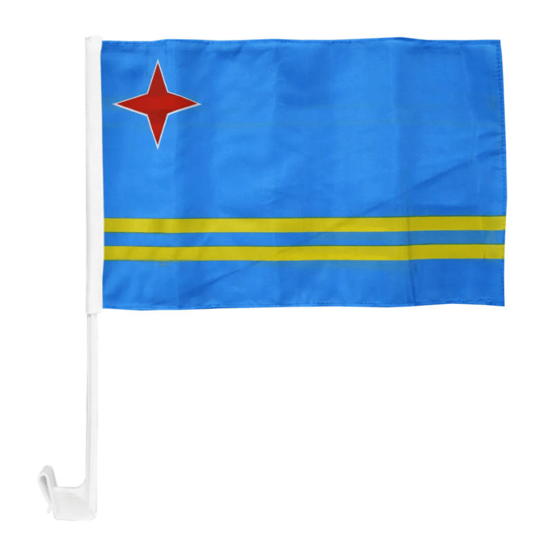 Aruba Car Window Mounted Flag For Car Decor-Globe Flags