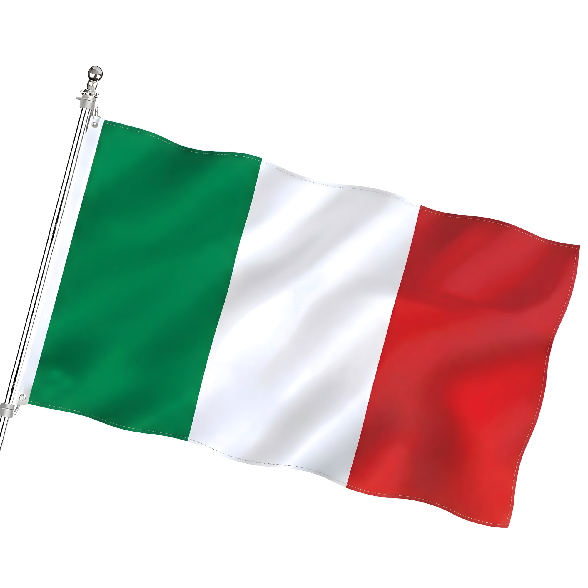 Official FIFA 2026 Italy Flag - front view on white background