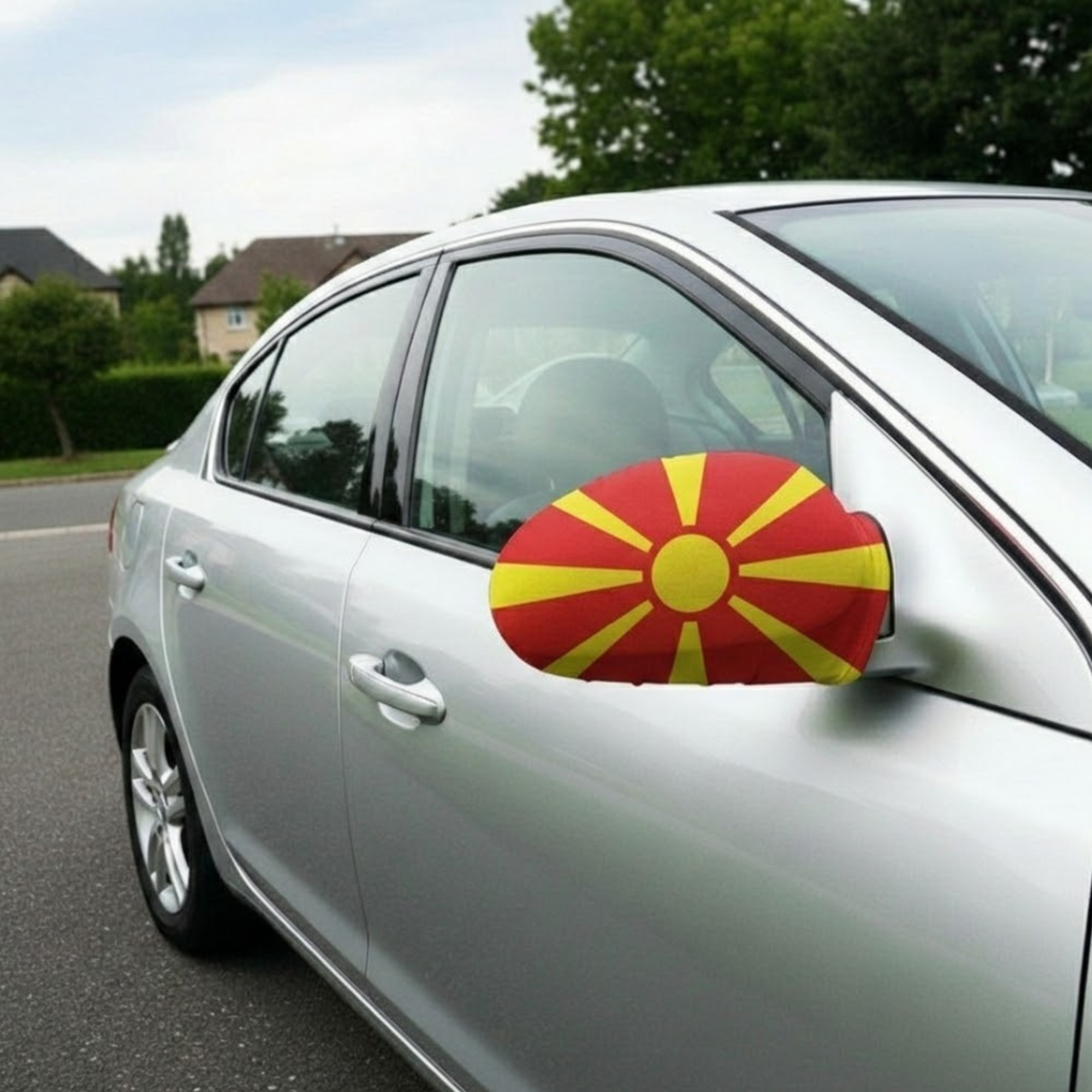 Official FIFA 2026 North Macedonia Car Mirror Flag - product view