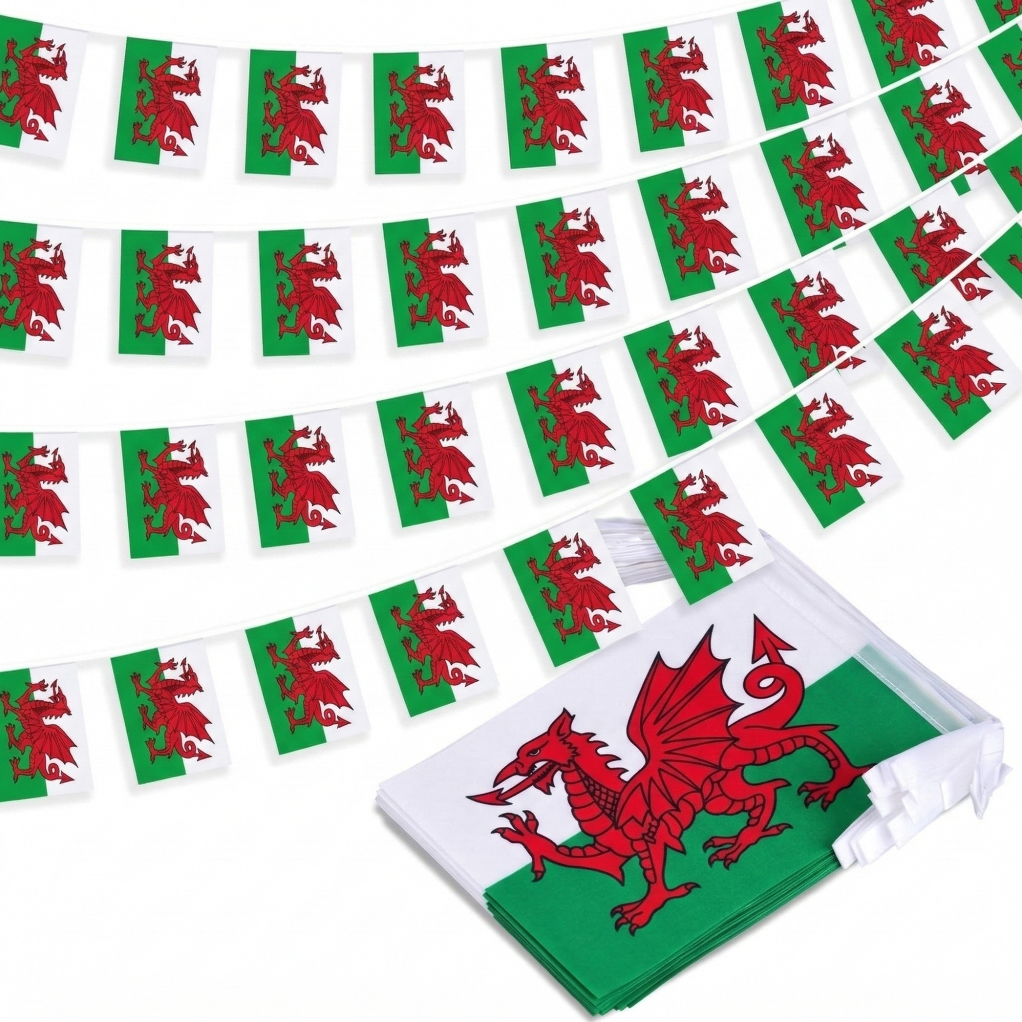 Official FIFA 2026 Wales Flag Banner - front view