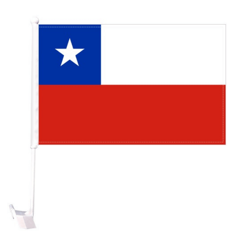 Chile Car Window Flag-Globe Flags