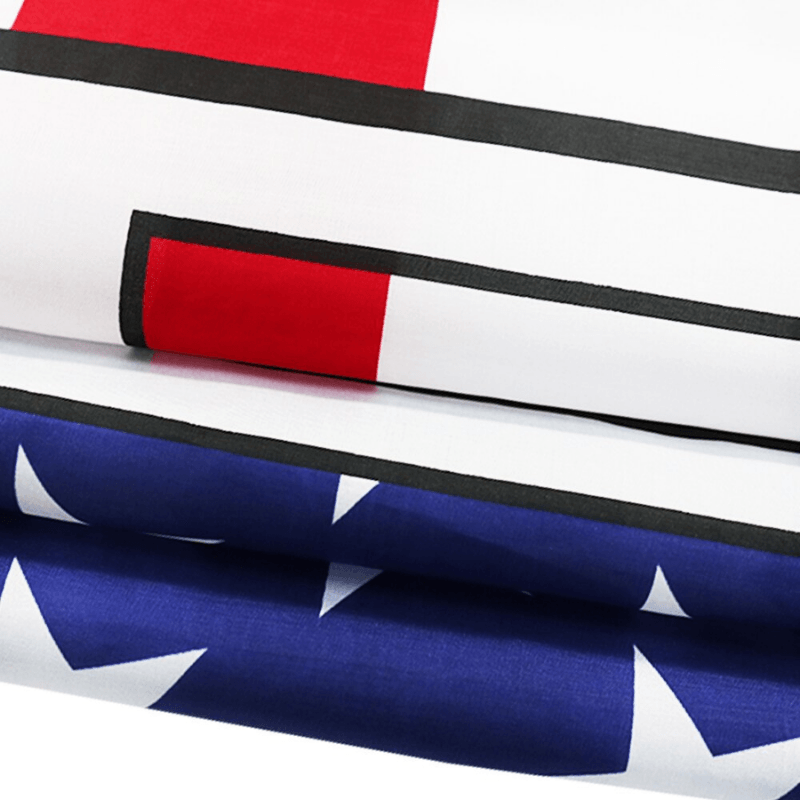 Business Open Flag Advertisement Banner For Shops close-up showing fabric and print quality