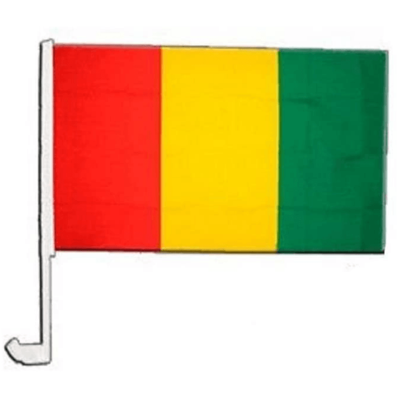 Guinea Flag Car Mount Accessory For Vehicles With This Polyester-Globe Flags