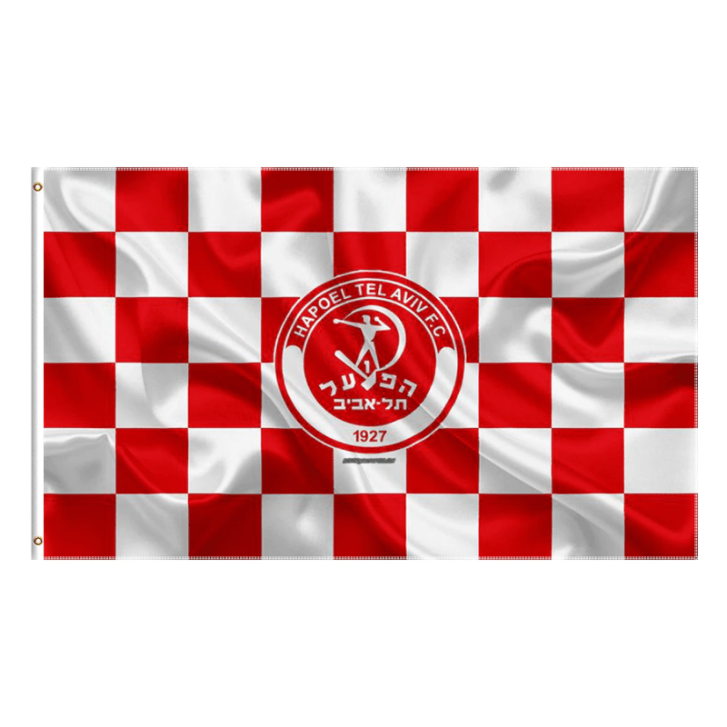 Hapoel Tel Aviv Flag Iconic Fan Banner For True Supporters hanging banner display