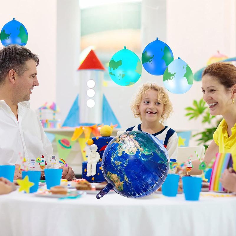 Globe Themed Balloons For Travel And Decorations-Globe Flags