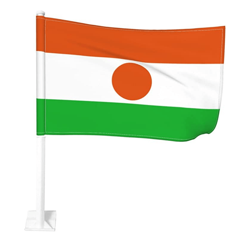 Niger Window Mounted Flag-Globe Flags