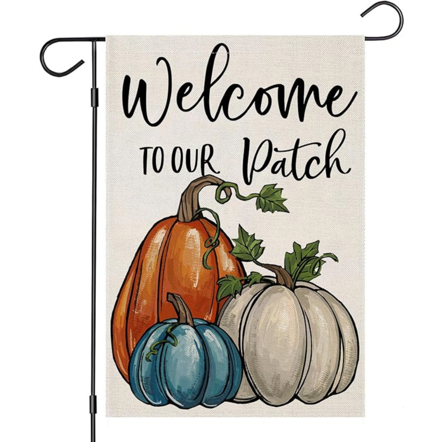 Decorative Fall Welcome Flag For Garden-Globe Flags