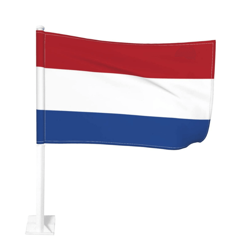 Netherlands Car Window Mounted Flag-Globe Flags