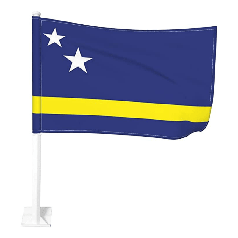 Curacao Car Window Mounted Flag For Car Decor-Globe Flags