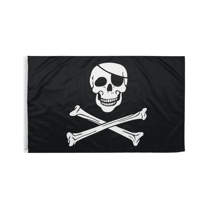 Pirate Jolly Roger Flag-Globe Flags