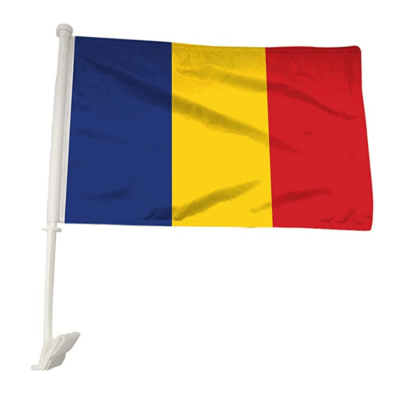 Chad Car Window Flag-Globe Flags