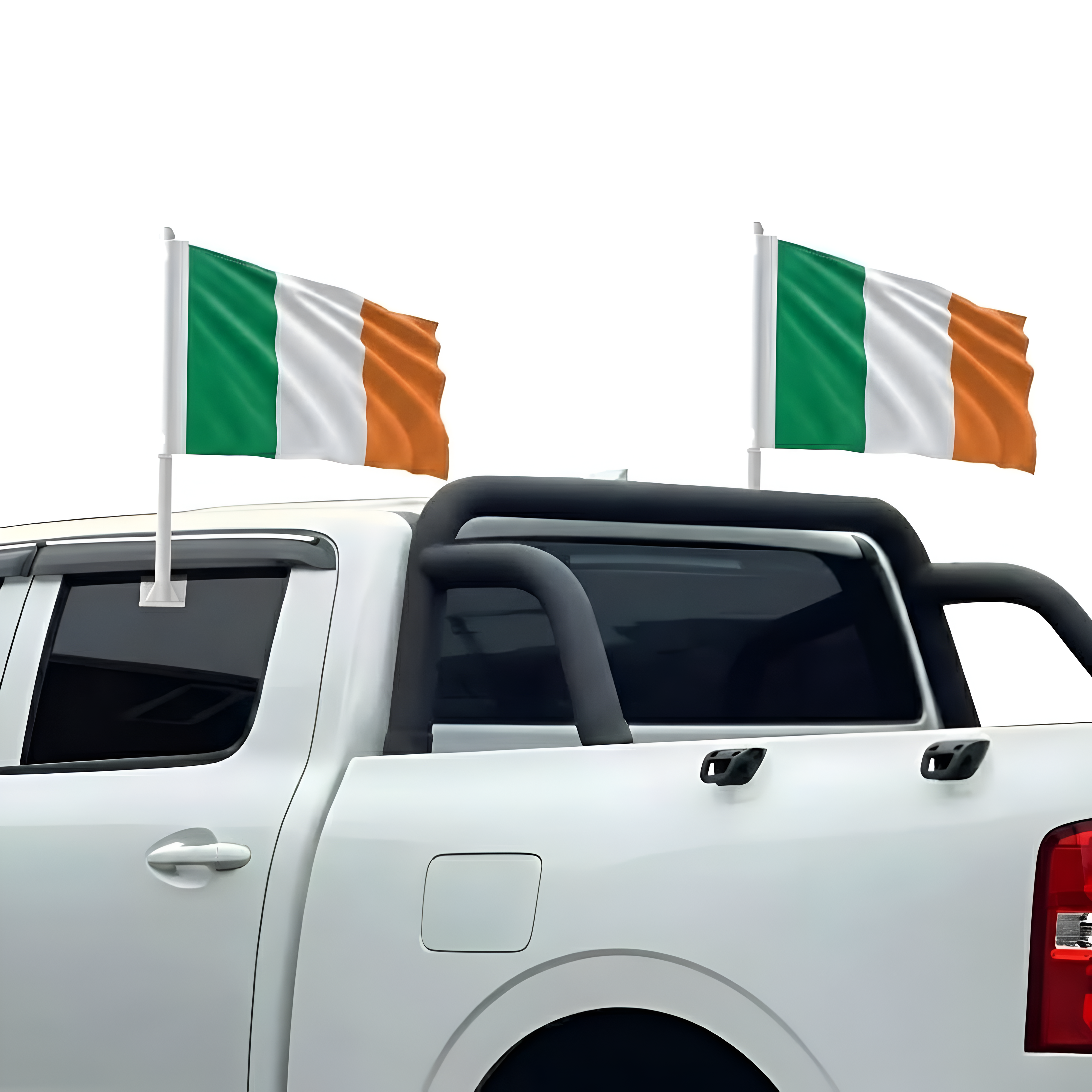 Official FIFA 2026 Ireland Car Flag on moving vehicle