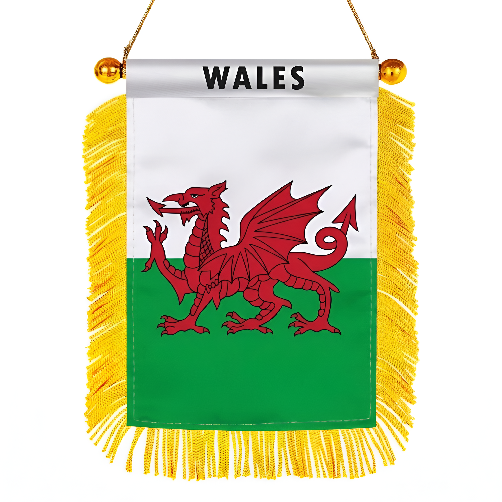 Official FIFA 2026 Wales Car Window Mini Decorative Flag - product view