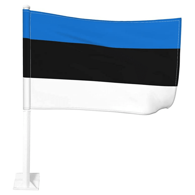 Estonia Car Window Mounted Flag-Globe Flags