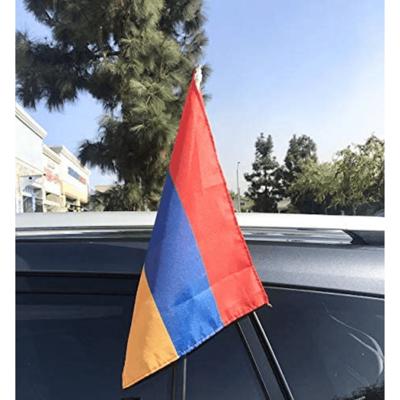 Armenia Car Window Mounted Flag For Car Decor-Globe Flags