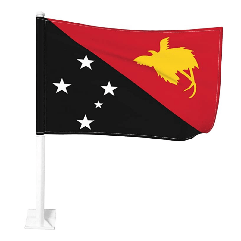 Papua New Guinea Flag Car Mount Accessory For Vehicles-Globe Flags