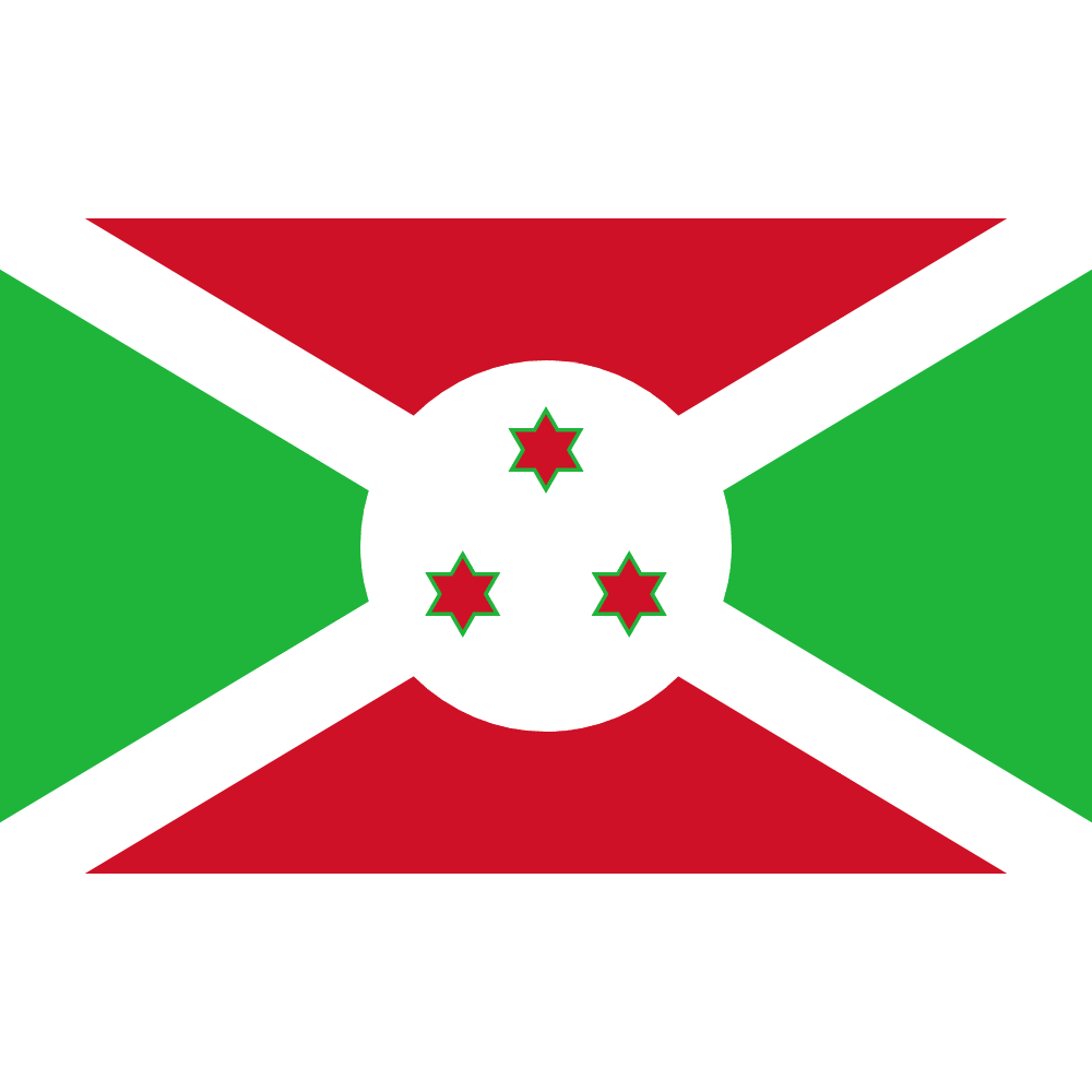 Burundi Flag Display-Globe Flags