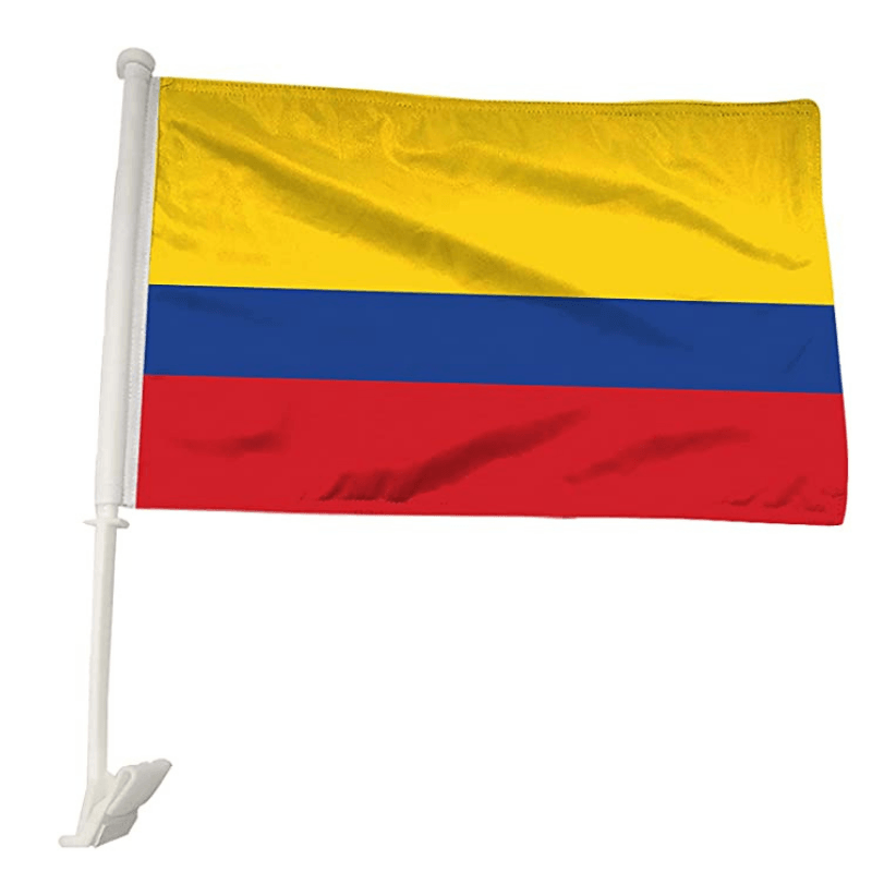 Colombia Car Window Flag-Globe Flags