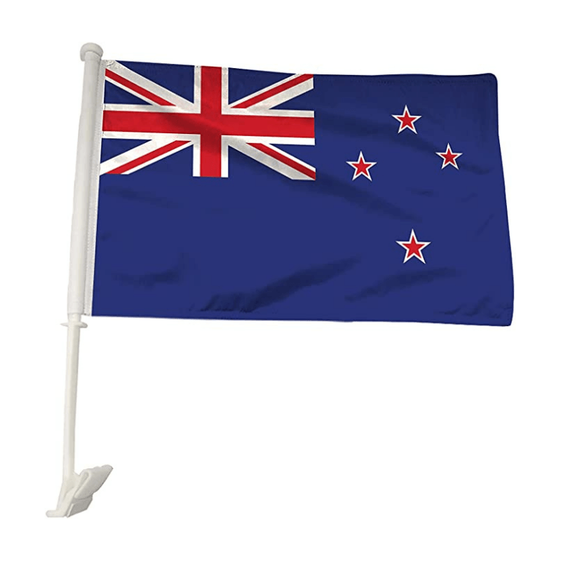 New Zealand Car Window Mounted Flag-Globe Flags