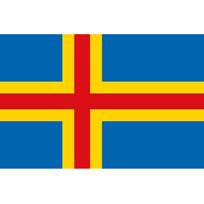Åland Islands Flag, National Flag, Vivid Colors - Globe Flags