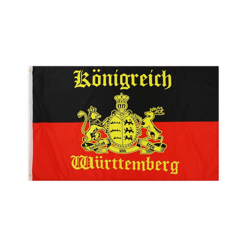 Germany Kingdom Of Wurttemberg Boat Flag For Indoor And Outdoor-Globe Flags