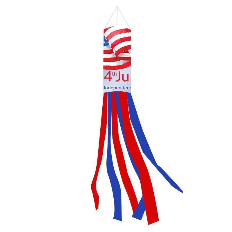 July 4th Windpipe Decoration-Globe Flags