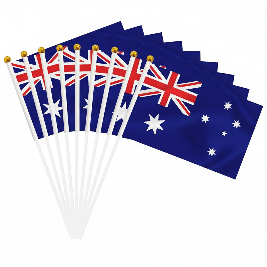 10 Pieces Of Official FIFA 2026 Australia Mini Flags