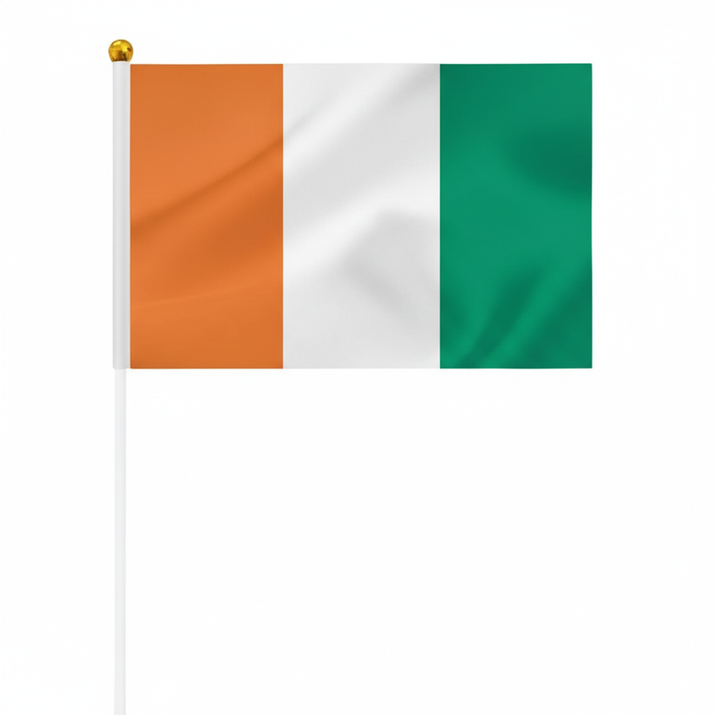 10 Pieces Of Official FIFA 2026 Côte d'Ivoire Mini Flags