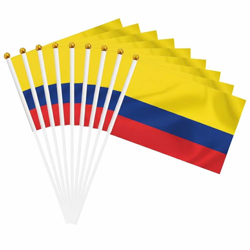 10 Pieces Of Official FIFA 2026 Colombia Mini Flags