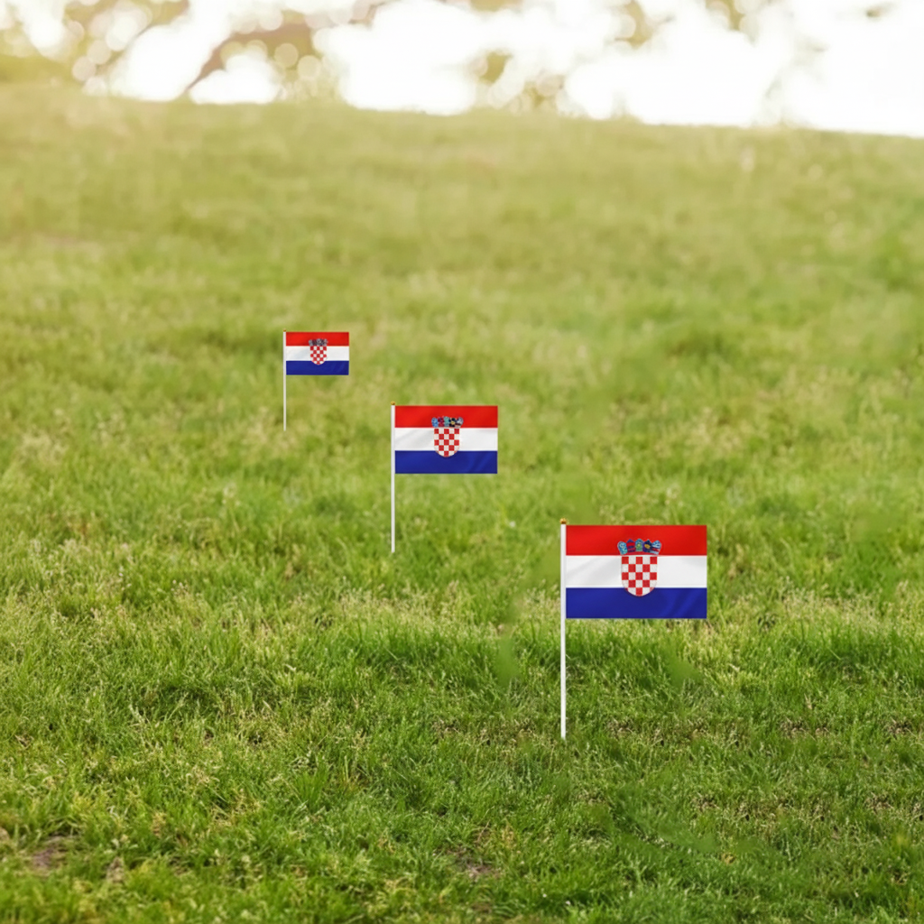 10 Pieces Of Official FIFA 2026 Croatia Mini Flags