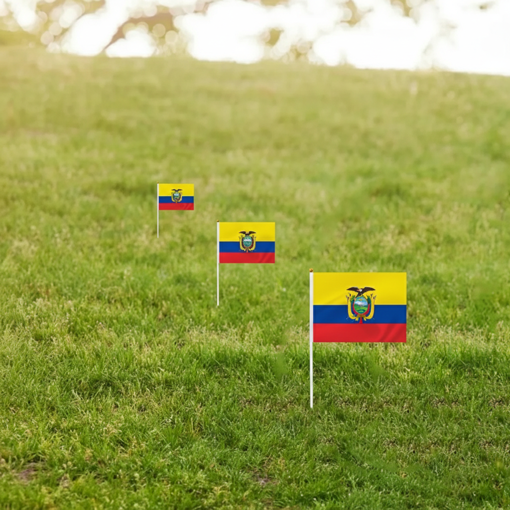 10 Pieces Of Official FIFA 2026 Ecuador Mini Flags