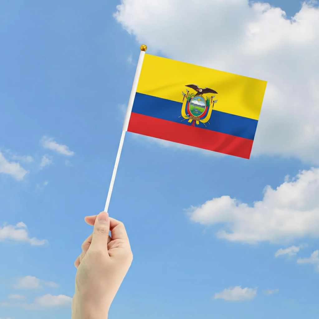 10 Pieces Of Official FIFA 2026 Ecuador Mini Flags