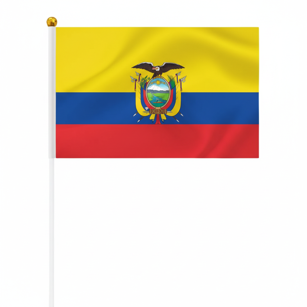 10 Pieces Of Official FIFA 2026 Ecuador Mini Flags