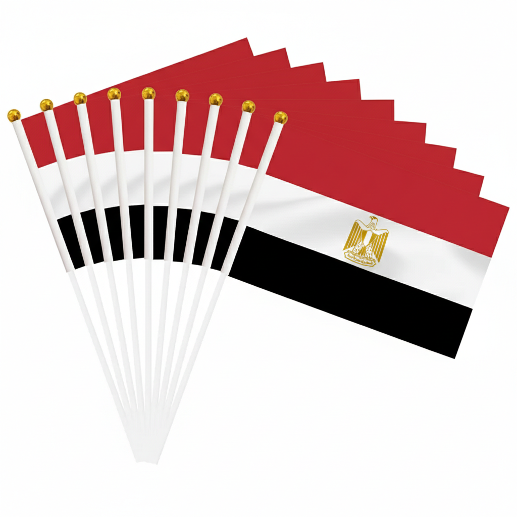 10 Pieces Of Official FIFA 2026 Egypt Mini Flags