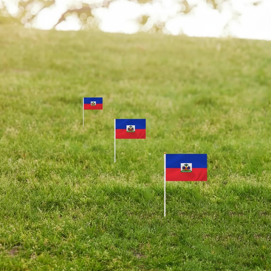 10 Pieces Of Official FIFA 2026 Haiti Mini Flags