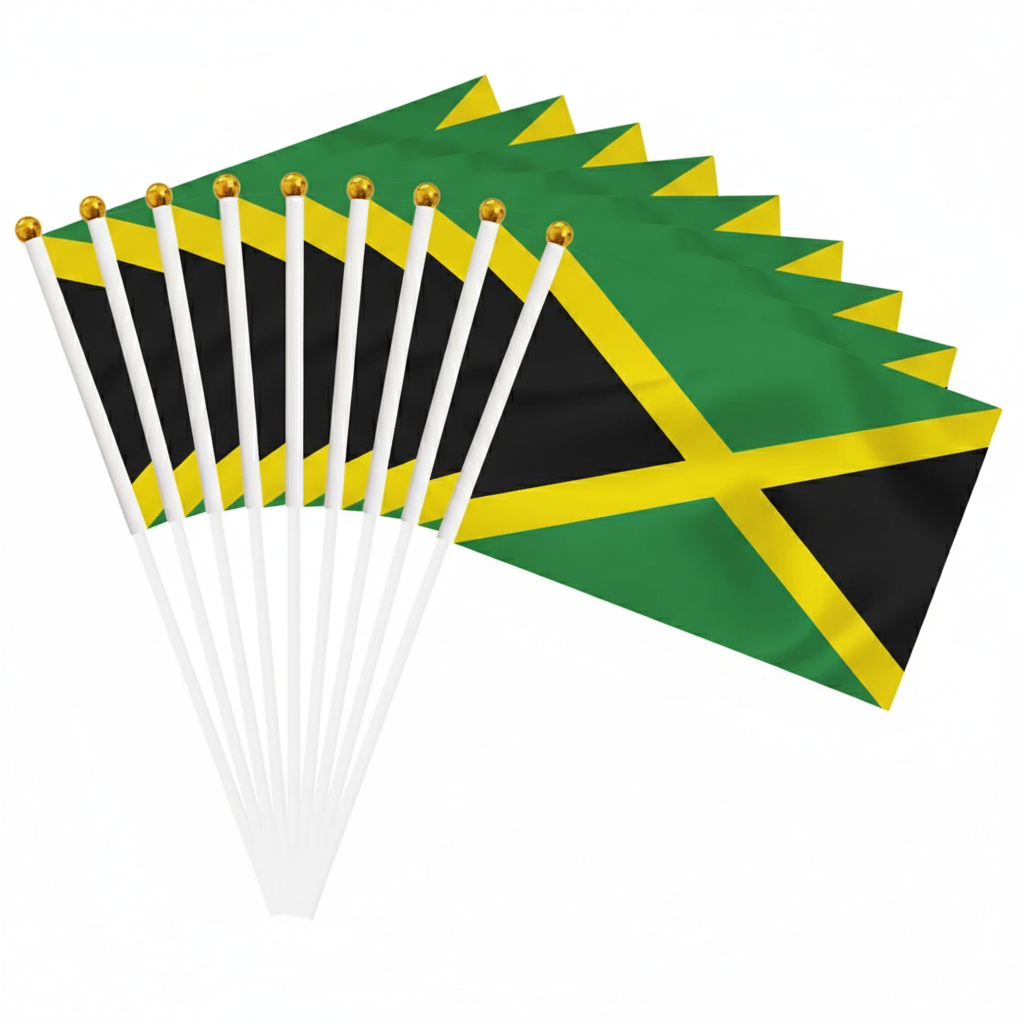 10 Pieces Of Official FIFA 2026 Jamaica Mini Flags