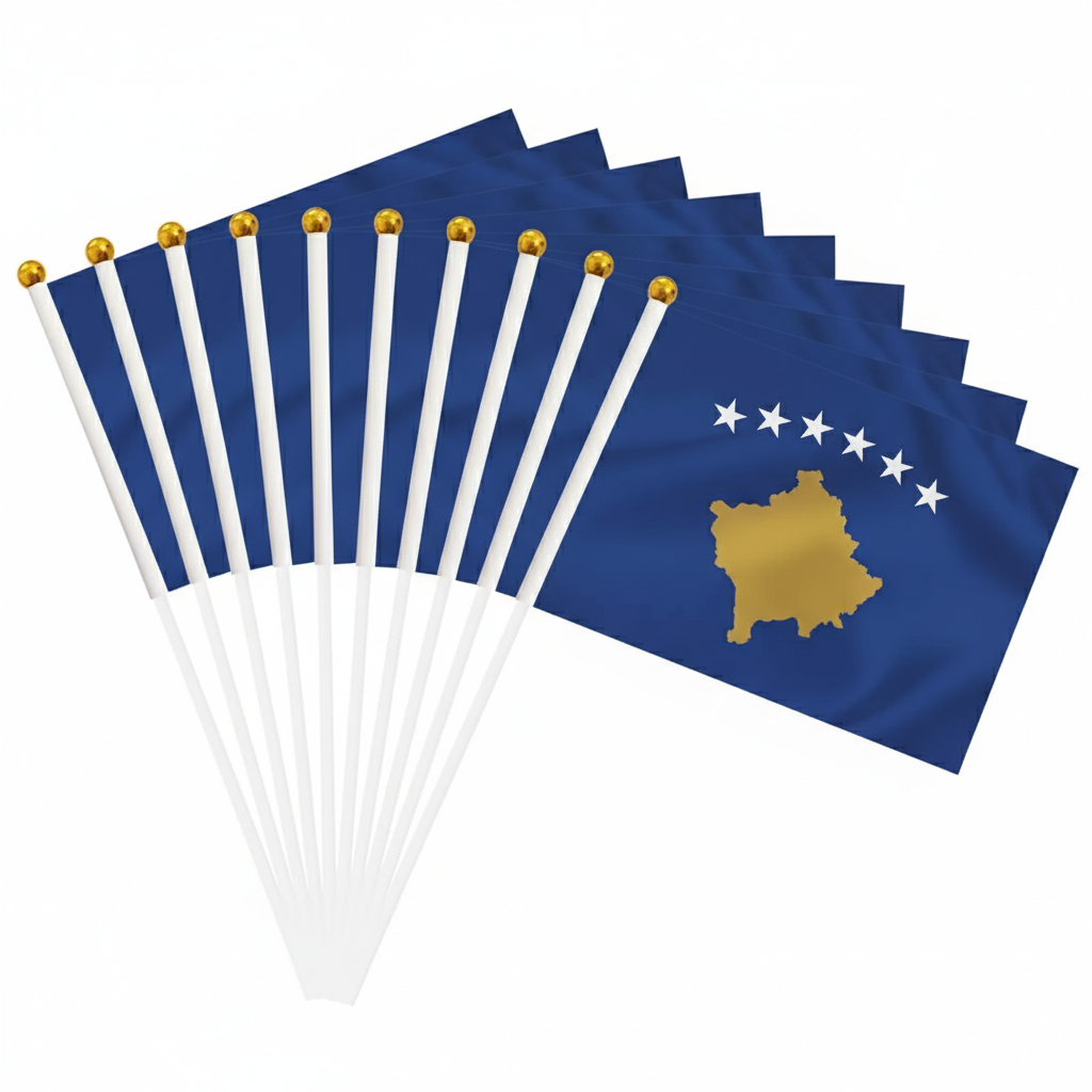 10 Pieces Of Official FIFA 2026 Kosovo Mini Flags