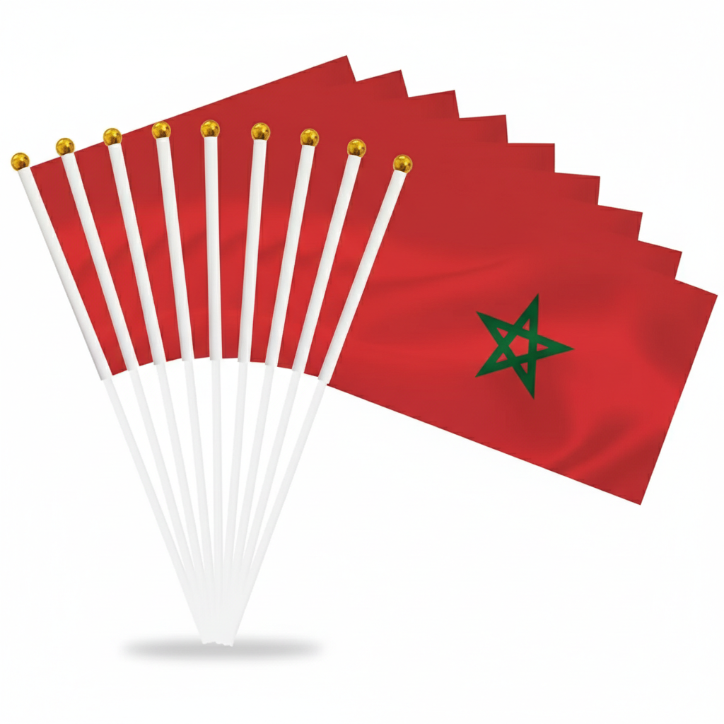 10 Pieces Of Official FIFA 2026 Morocco Mini Flags